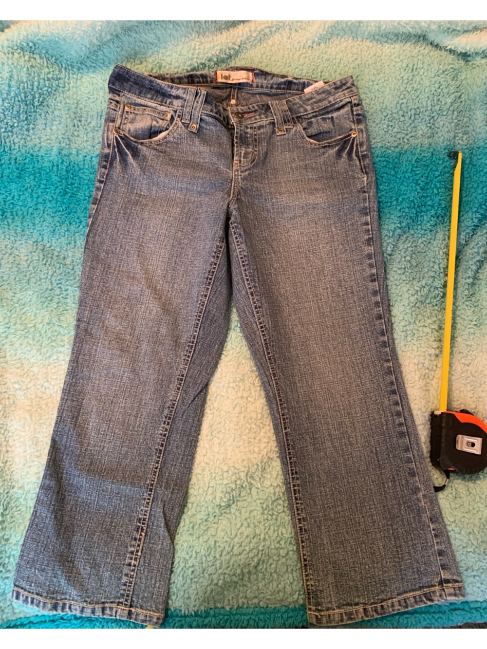 Vintage lei Straight-Leg Cropped Jeans